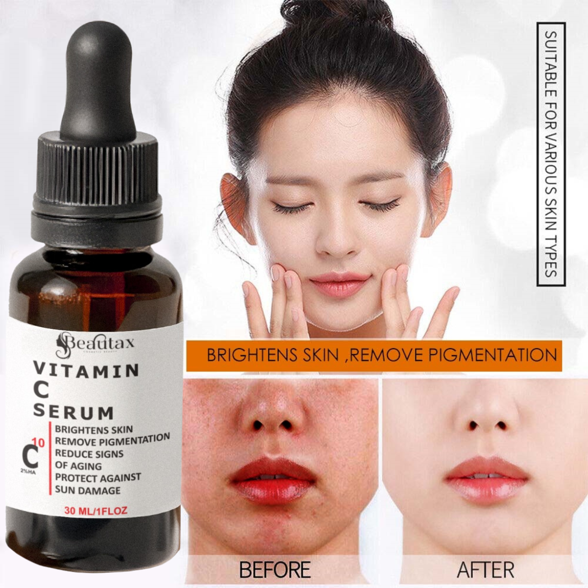 Vitamin C Brightening Face Serum for All Skin Types