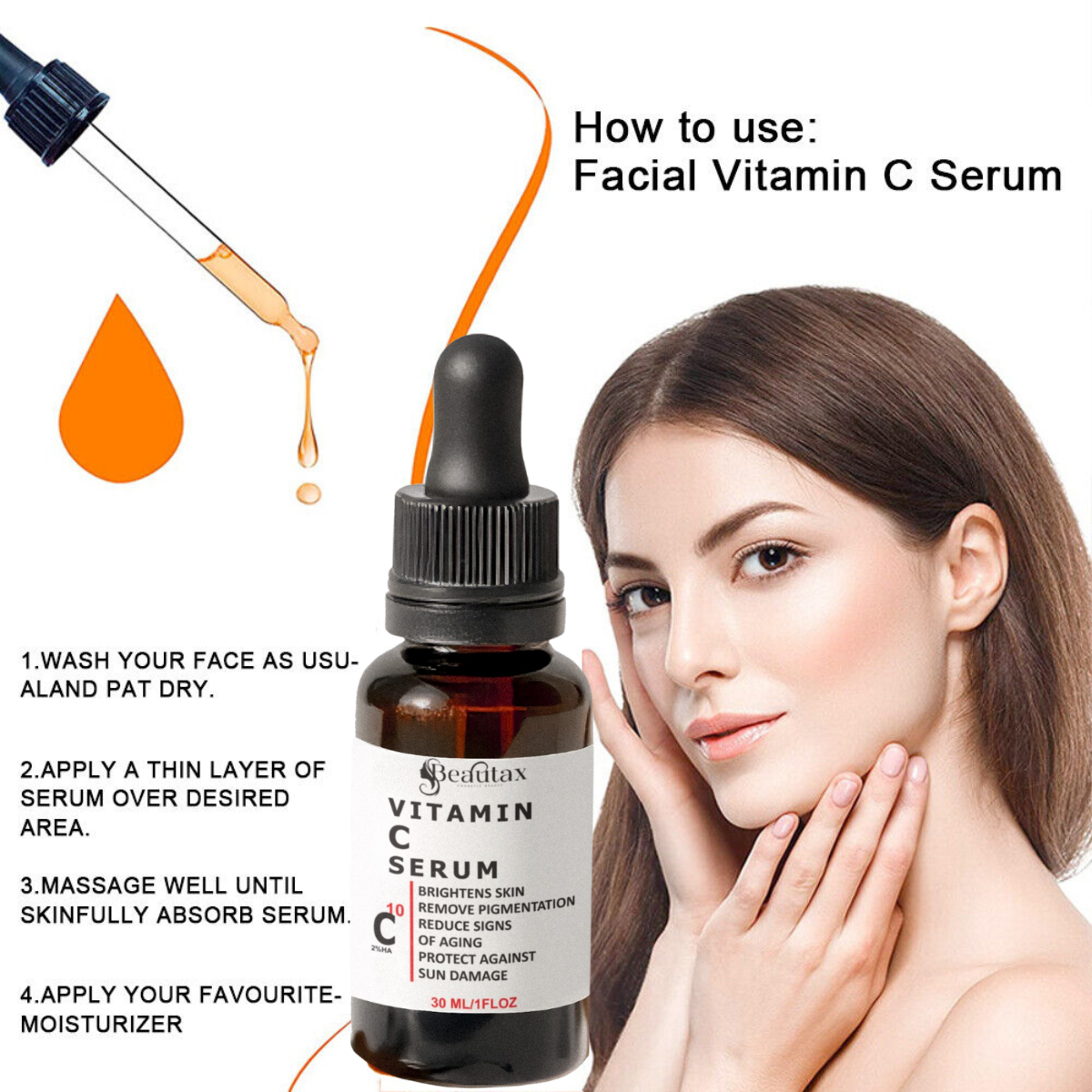 Vitamin C Brightening Face Serum for All Skin Types